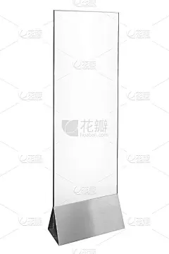 空白广告显示板隔离在白色与裁剪路径。