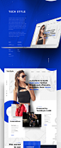 TechStyle : Art direction and graphic design for the new TechStyle Fashion Group corporate website.