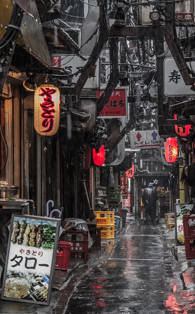 A rainy day in Japan