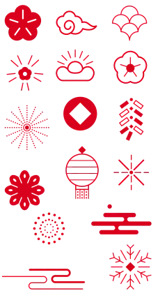 中式祥云 花纹 png素材
山水云纹