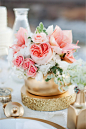 Peony and amaryllis centerpiece | Kristina Curtis Photography | See more on http://burnettsboards.com/2014/01/mother-daughter-inspiration-shoot/