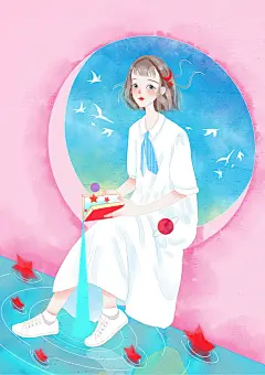 少女粉 | minor丶 - 原创作品 - 涂鸦王国插画