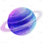 宇宙系列插画风噪点星球贴纸