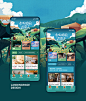 airbnb campaign graphic design  green ILLUSTRATION  Olympics Procreate summer Travel visual design
