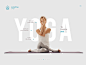 Swásthya Yoga minimal clean ux ui hero home design