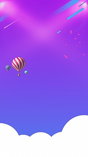 欢庆大促几何图形背景PSD分层H5背景
