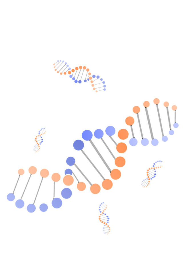 卡通生物基因DNA化妆品医疗化学分子素材