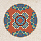 Decorative design from China Dunhuang Mural : In the course of a refresh,through the visual communication design expression,I separate,imitate,refine and reconstruct the decorative patterns from the Dunhuang murals.