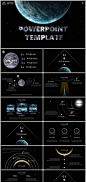 宇宙星空科技风个人工作汇报商业计划书PPT模板