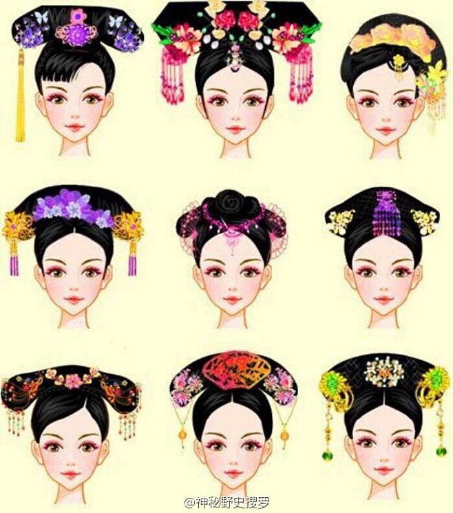 古代发型头饰...图片_古风人图片素材-花瓣网