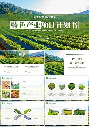绿色农业特色产业项目计划书新农村项目生态...