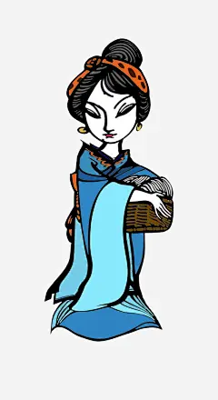 四大美人西施_新图网 https://ixintu.com 四大美人 古代 西施 西施涴纱 沉鱼落雁 闭月羞花 卡通