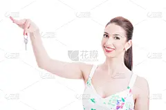 房地产,概念,接力赛,钥匙,美,水平画幅,美人,房地产经纪人,白人