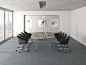 Meeting table with cable management CONVO | Meeting table by RENZ