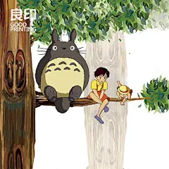 良印龙猫儿童动漫壁纸女孩房卧室卡通墙纸男孩无纺布定制壁画墙布-tmall.com天猫