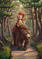 Riding Bear by Maggwai