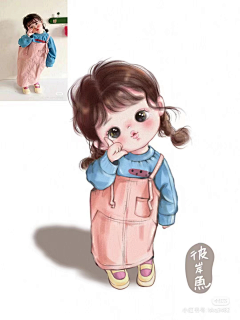 板牙兔子采集到人物插画