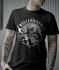 PYRO : T-shirt design for the german punkband DIE KELLERRATTEN I did in 2015