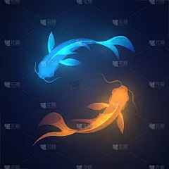 发光的锦鲤鱼