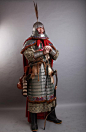 Reconstruction of a full panoply of Tang Dynasty lamellar armour. Armourer:  Cathay Armory 萧何国甲工作室