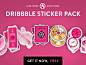 Free Limited Edition Dribbble Sticker Pack