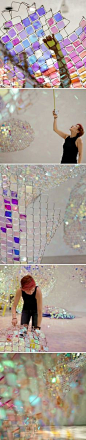 soo sunny park - installation of "unwoven light" 2013