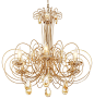 Elysse 6-Light Chandelier, Gold Dust chandeliers