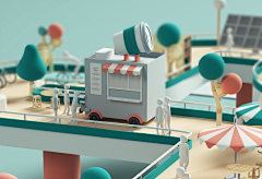 哪里来像样的名字采集到练习-C4D