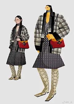 每日一画#Gucci 女孩# #手绘# #遇见艺术# #每日一画# #插画# ​​​​