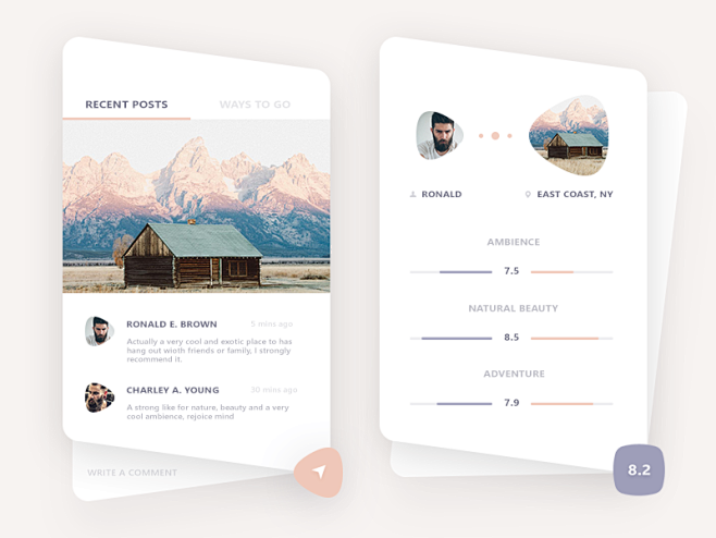 Travel app glimpse