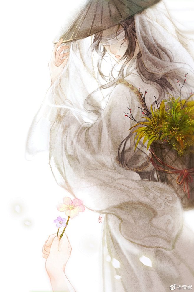 二哈和他的白猫师尊 师昧 华碧楠 画师vb清翯