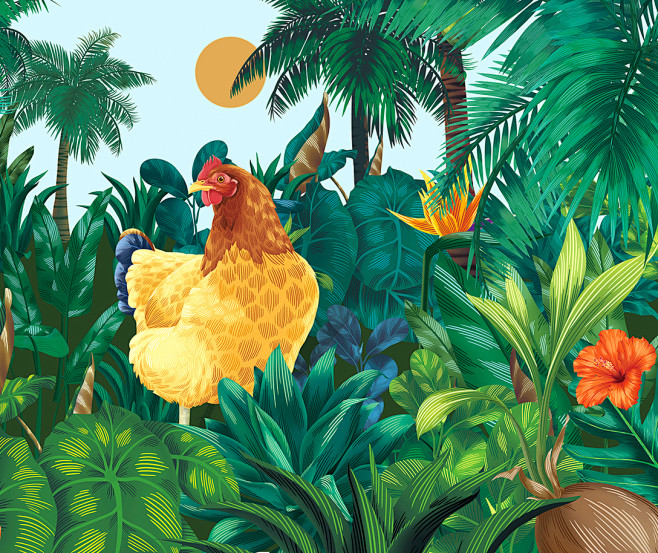 吉喜椰鸡原生椰子鸡两个椰子一只鸡古田路9号品牌创意版权保护平台