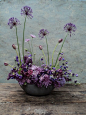 Play with a single color any many textures in flower arrangements for a stunning effect! 