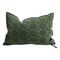 Kilim Jacquard Vice Versa Cushion Chrome green Maison de vacances