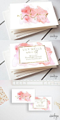 makeup artist business cards. pink and gold foil