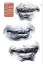 嘴巴素描图 (45)