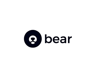 Bear熊图标 熊 动物 抽象 圆形 图...