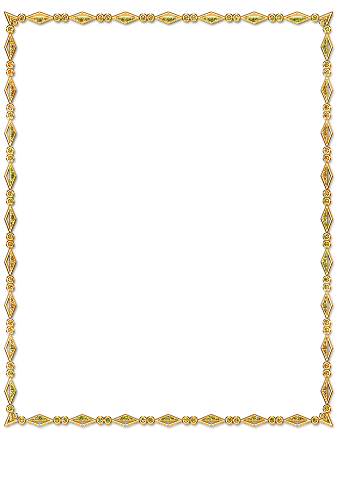 【透明PNG素材篇】PNG古典花纹金色边...
