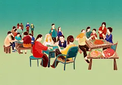 【印象成都】蜀味腊味年货包装插画-UI中国用户体验设计平台 (20)