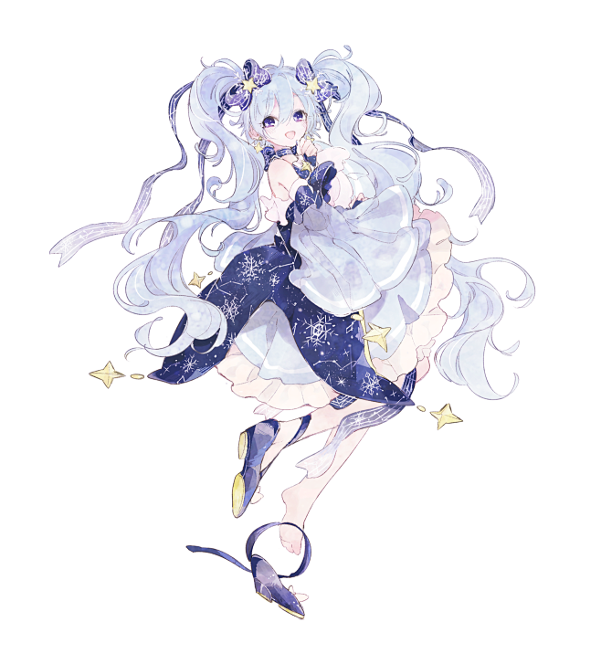 VOCALOID 初音未来 雪初音 P站:雲村コンバネ