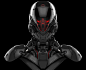 Robot head model, Aaron de Leon