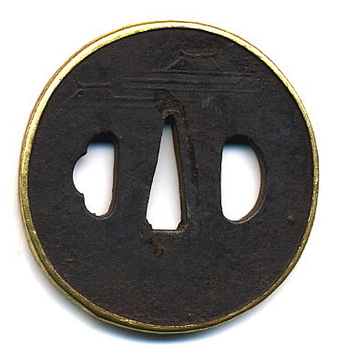 日本武士刀刀镡一