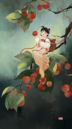 花灵_画画的文狸__插画师作品_涂鸦王国gracg.com