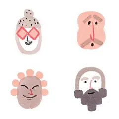 简约有趣的人物头像插画丨by Ilka Mészely ​​​​