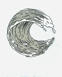 手绘圆形海浪_新图网 https://www.ixintu.com