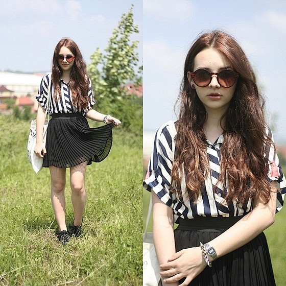 Zara Shirt, Skirt