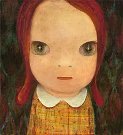 奈良美智高清油画日式儿童插画美术手稿图片素材临摹喷绘装饰图片