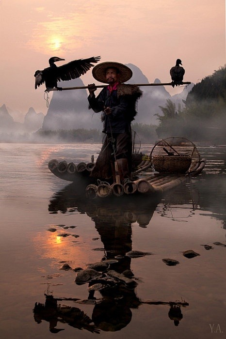 Guilin, China- Fishi...