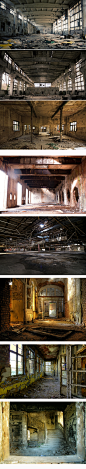 高清怀旧废墟建筑废弃厂破旧厂房仓库背景图片