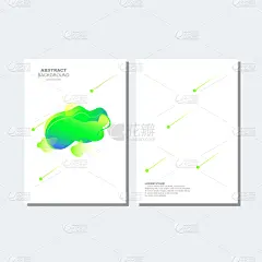极简构图,液体,抽象,彩色背景,活力,几何形状,计划书,模板,现代,涂料